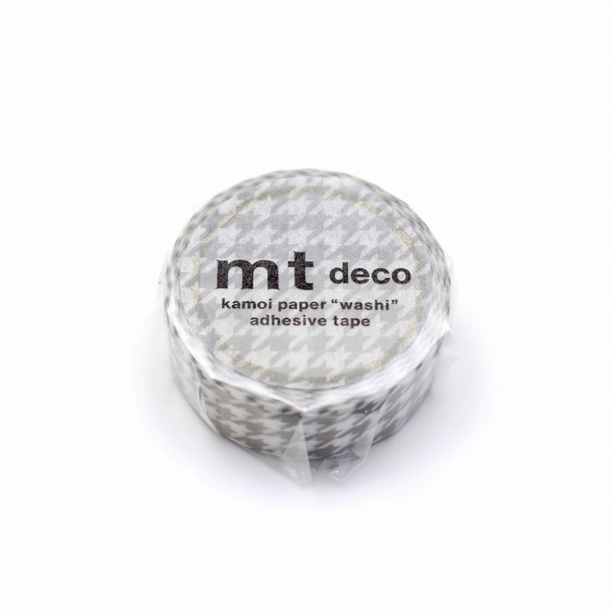 mt マスキングテープ MT01D614 mt 1P 千鳥格子・グレー｜千鳥格子 グレー シンプル 幾何学模様