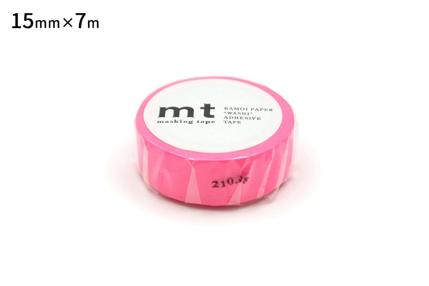 mt マスキングテープ MT01P209R mt 1P ショッキングピンク｜単色 ピンク 無地 マステ 手帳