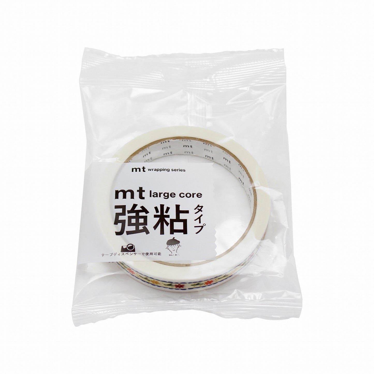 mt マスキングテープ MT01L088 mt large core リボン・花 強粘着｜花柄 リボン かわいい デコ 手帳