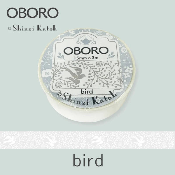 シール堂 きらぴかマスキングテープ ks-dt-60008 OBORO bird