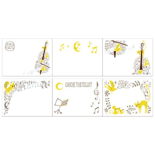 シール堂 ロールふせん ks-rf-10022 宮沢賢治幻燈館  セロ弾きのゴーシュ