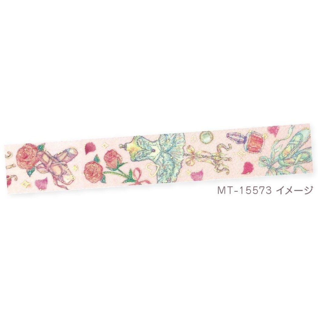 Clothes.Pin マスキングテープ MT-15573 たけいみき ローズバレリーナ