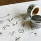 大枝活版室 マスキングテープ MT-005 Handwritten message-Thank you masking tape【7pattern】