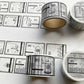 大枝活版室 マスキングテープ MT-018 【 Stamp 07-12】